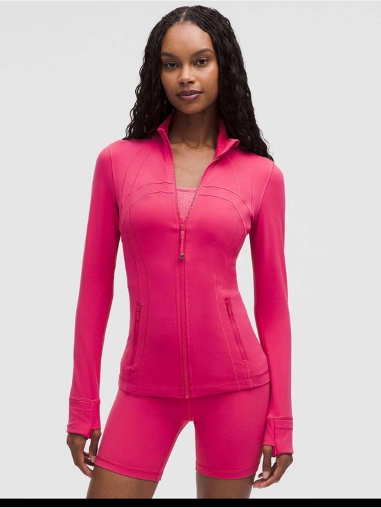 lululemon athletica Jackets & Blazers - lululemon athletica Hot Pink Full-Zip Utility Jacket